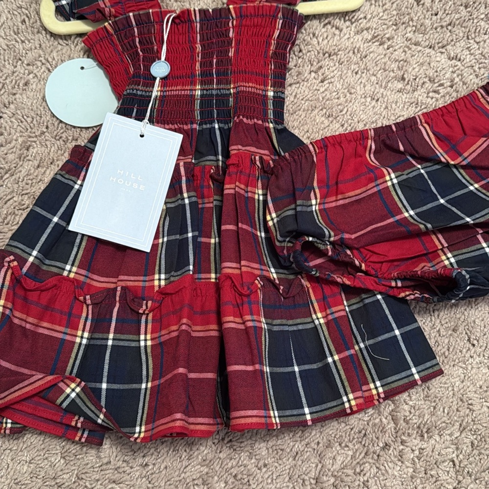 Hill house tartan dress with bloomers. NWT.